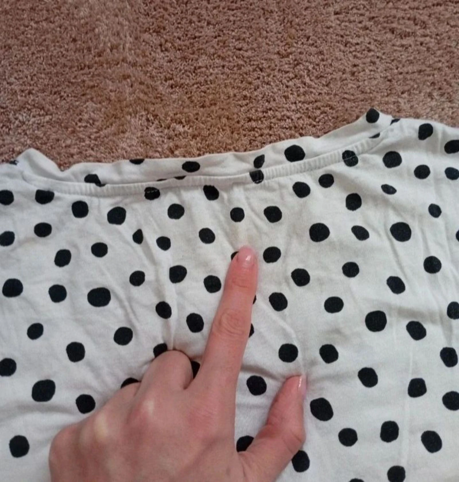 Zara Polka Dot T-Shirt | Size L – photo 9